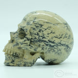 Chinese Paint Stone Human Skull