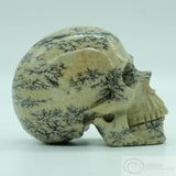 Chinese Paint Stone Human Skull