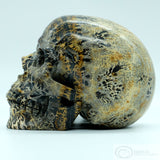 Chinese Paint Stone Human Skull