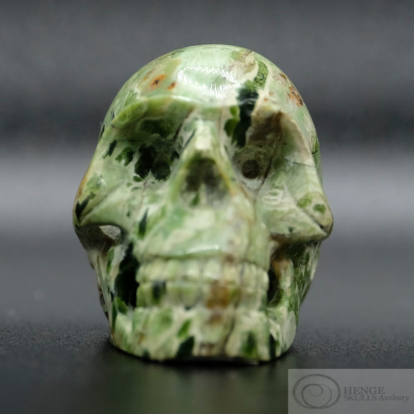 Chrome Chalcedony Human Skull