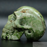 Chrome Chalcedony Human Skull