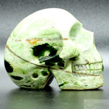 Chrome Chalcedony Human Skull