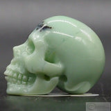 Chrysoprase Human Skull (Ch07)