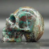 Chrysocolla Human Skull (Chr09)