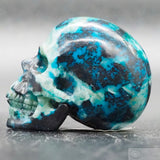 Chrysocolla Human Skull (Chr07)