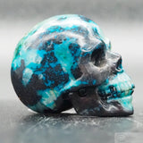 Chrysocolla Human Skull (Chr07)