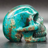 Chrysocolla Human Skull (Chr06)