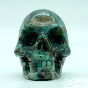 Chrysocolla Human Skull