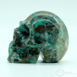 Chrysocolla Human Skull