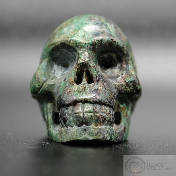 Chrysocolla Human Skull (Chr03)