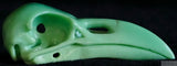 Chrysoprase Raven Skull