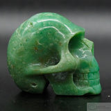 Chrysoprase Human Skull (Ch05)