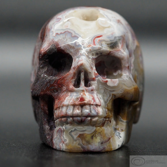 Crazy Lace Agate Human Skull (CLA06)