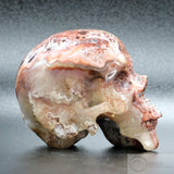 Crazy Lace Agate Human Skull