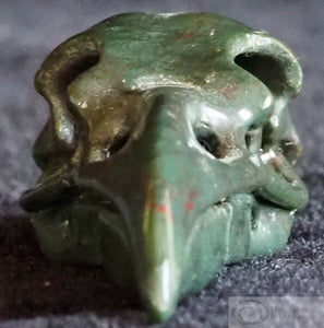 Dragon Bloodstone Raven Skull