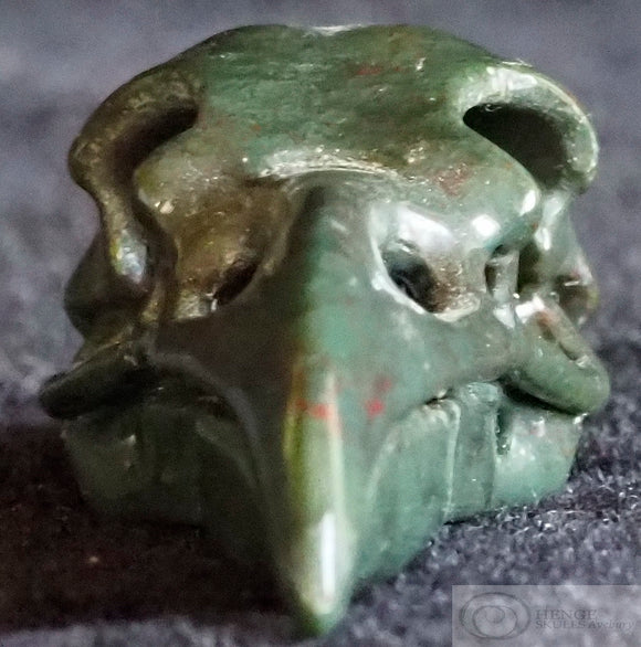 Dragon Bloodstone Raven Skull