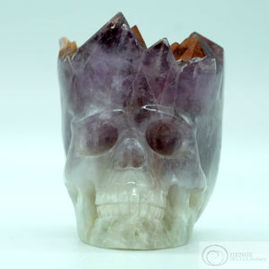 Druze Amethyst Human Skull