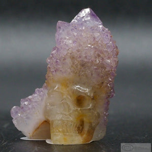 Druzy Amethyst Human Skull (DA09)