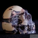 Eggshell Jasper Human Skull