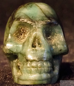 Emerald Human Skull