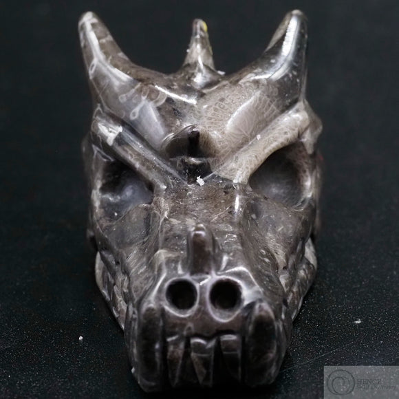 Frosterley Marble Dragon Skull (FM22)