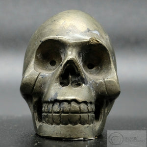 Gold Ore Human Skull