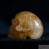 Golden Calcite Human Skull