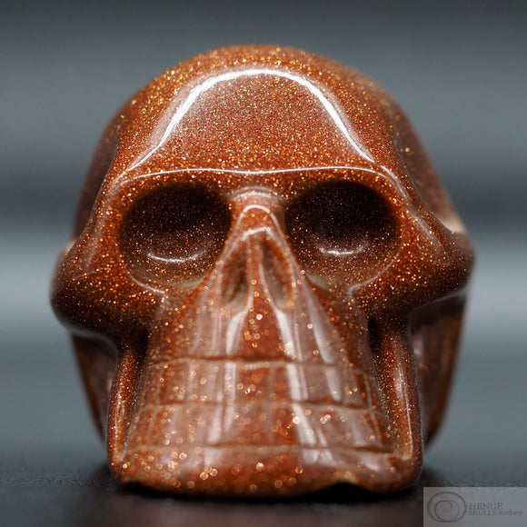Goldstone Human Skull