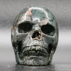 Green Jasper Human Skull (GJ04)