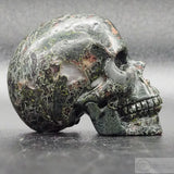 Green Jasper Human Skull (GJ04)