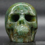 Green Jasper Human Skull (GJ05)