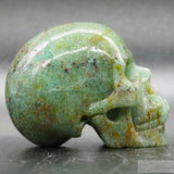 Green Jasper Human Skull (GJ05)