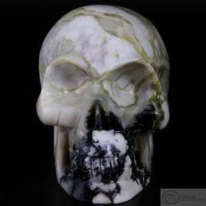 Green Marble Human Skull