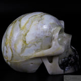 Green Marble Human Skull