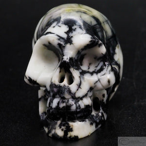 Green Marble Human Skull