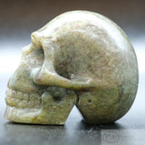 Green Garnet Human Skull