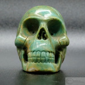 Green Jasper Human Skull  (GJ02)