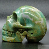 Green Jasper Human Skull  (GJ02)