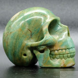 Green Jasper Human Skull  (GJ02)