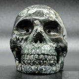 Green Jasper Human Skull (GJ01)