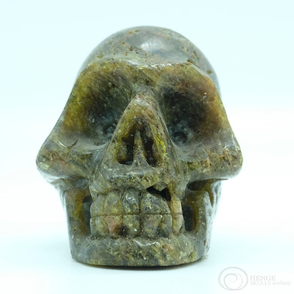 Green Tourmaline Human Skull