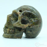 Green Tourmaline Human Skull