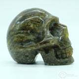Green Tourmaline Human Skull
