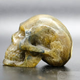 Green Tourmaline Human Skull