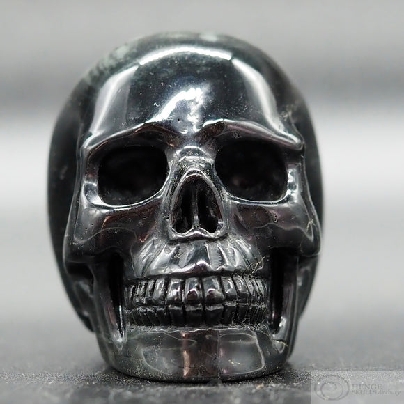 Grey Tiger Eye Human Skull (GTE01)