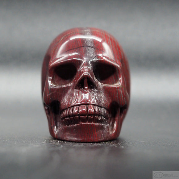 Jasper (Snake Skin) Human Skull (J24)