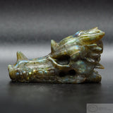 Labradorite Dragon Skull