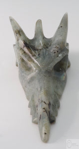 Labradorite Phoenix Skull