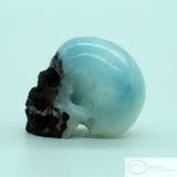 Larimar Human Skull