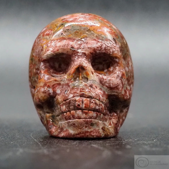 Leopard Jasper Human Skull